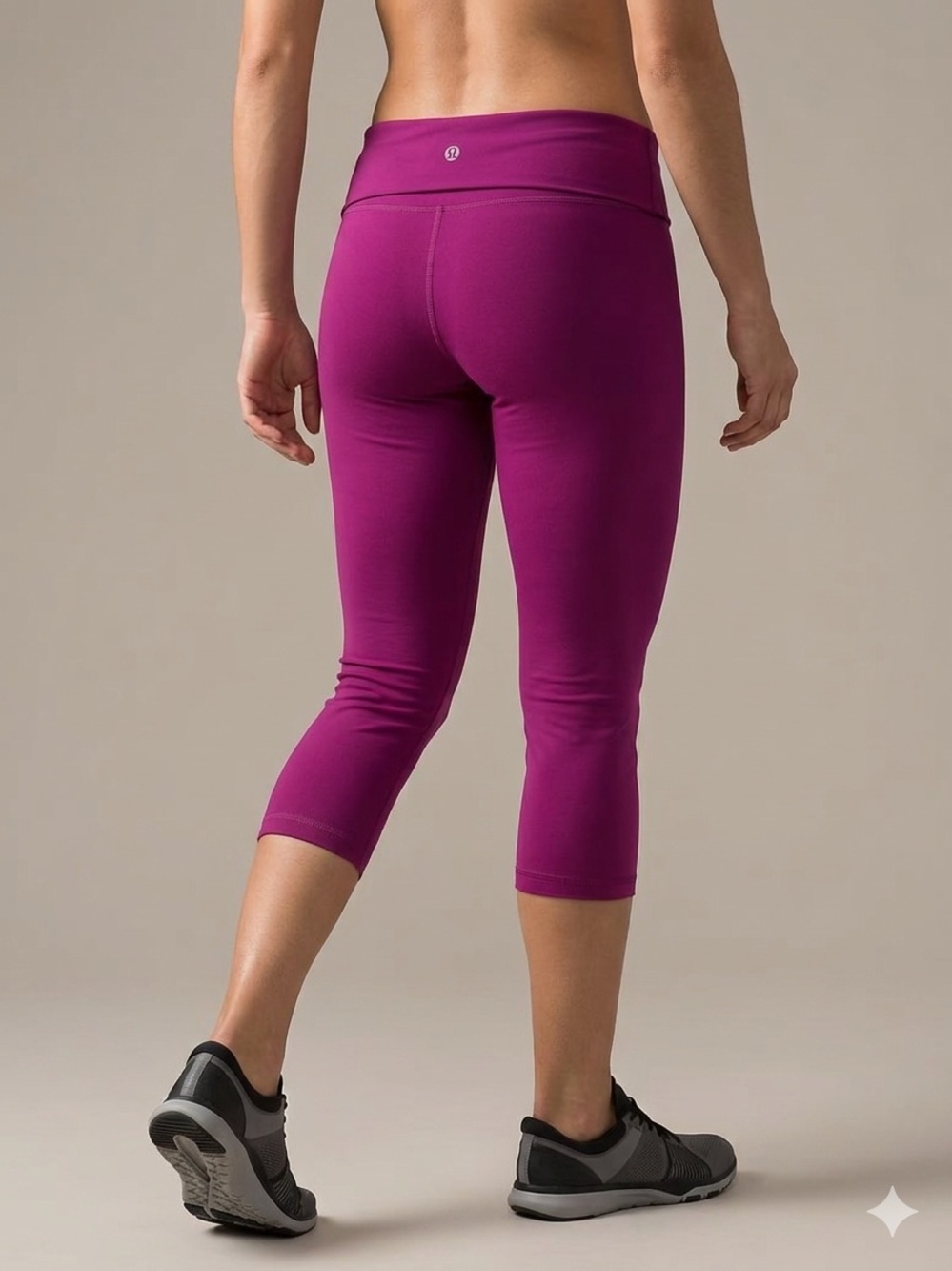 Lululemon Fold Over Wunder Under Leggings - Purple